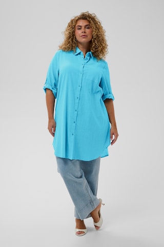 KAFFE CURVE Tuniek 'KCPaula' in Blauw