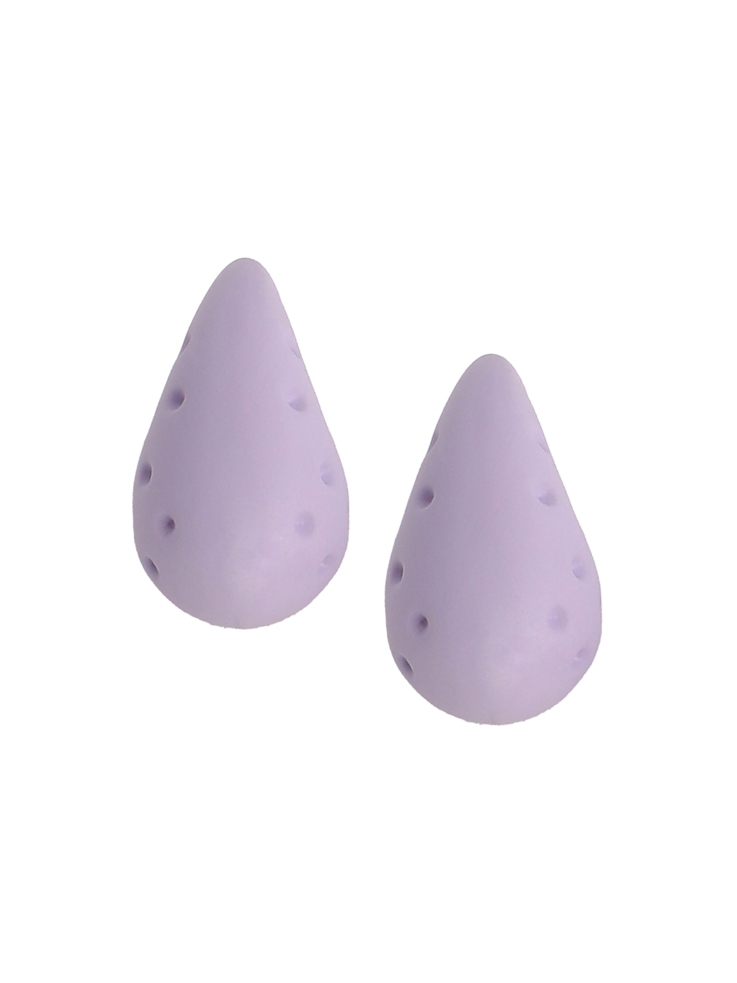 SOHI Kõrvarõngas, värv lilla: eest vaates