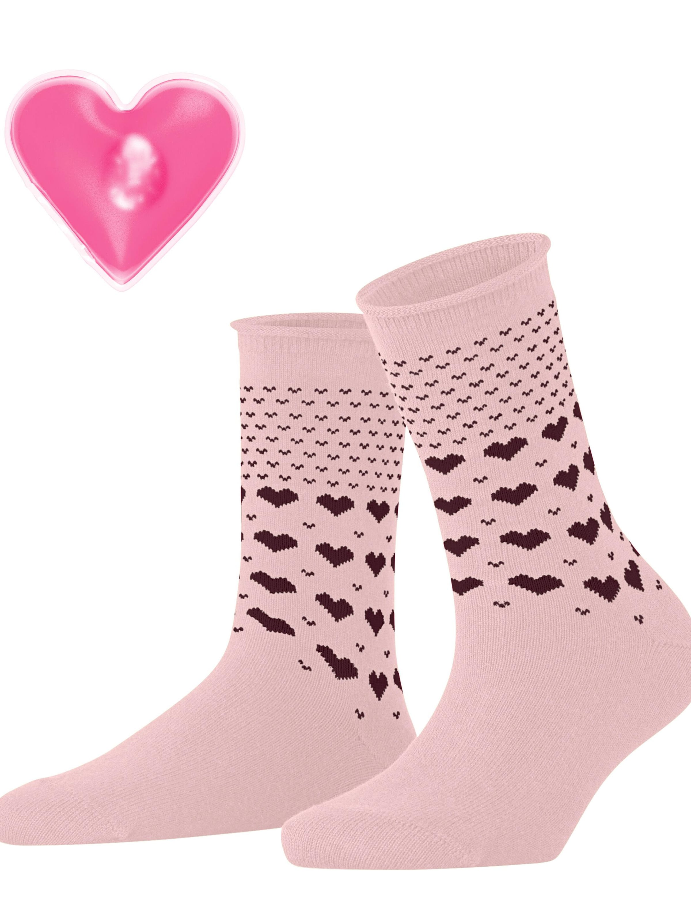 ESPRIT Socken 'Warming Hearts'‌‌‌‌‌‌‌‌ in Pink: Vorderseite