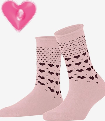 ESPRIT Socken 'Warming Hearts' in Pink: Vorderseite