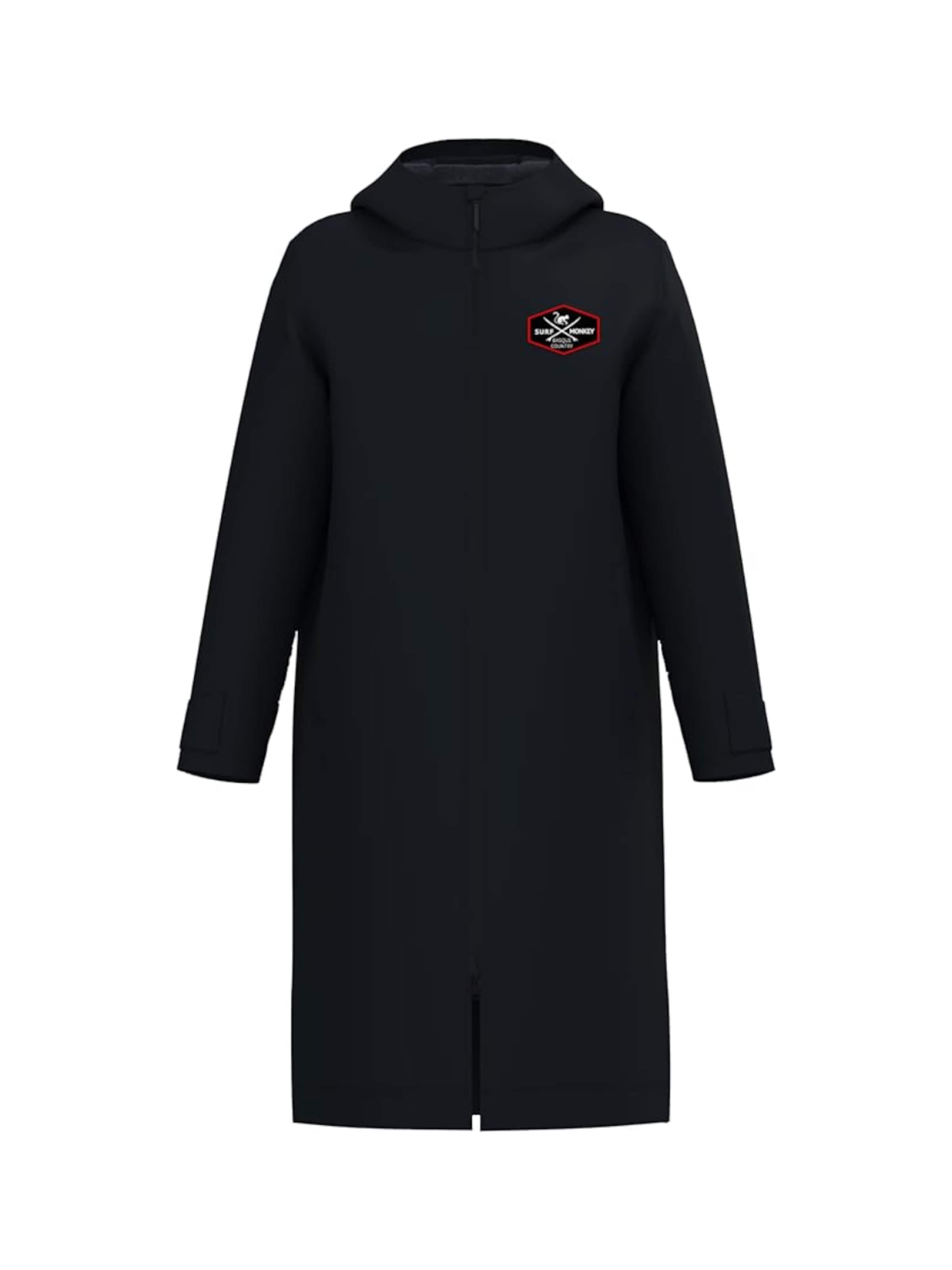 Surf Monkey - Abrigo de entretiempo en negro: frente