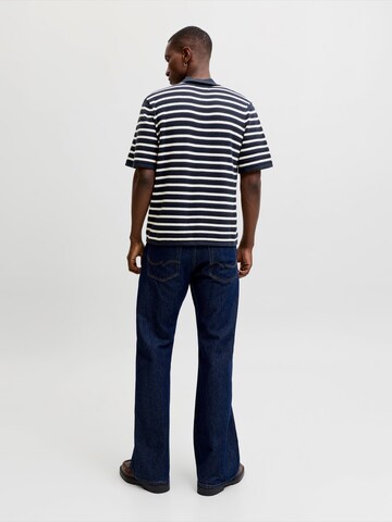JACK & JONES Tričko 'JORSANREMO' - Modrá