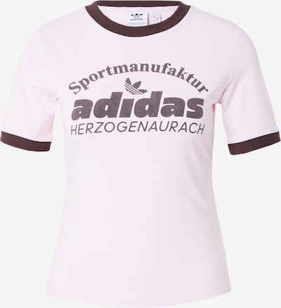 ADIDAS ORIGINALS T-shirt en aubergine / rose, Vue avec produit