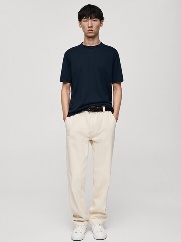 MANGO MAN T-shirt 'BELLOW' i blå