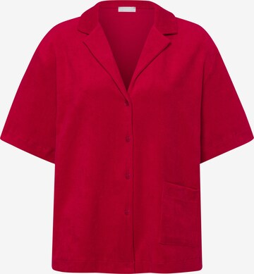 Hanro Shirt ' Sleep & Lounge ' in Red: front