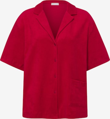 Hanro Shirt ' Sleep & Lounge ' in Red: front