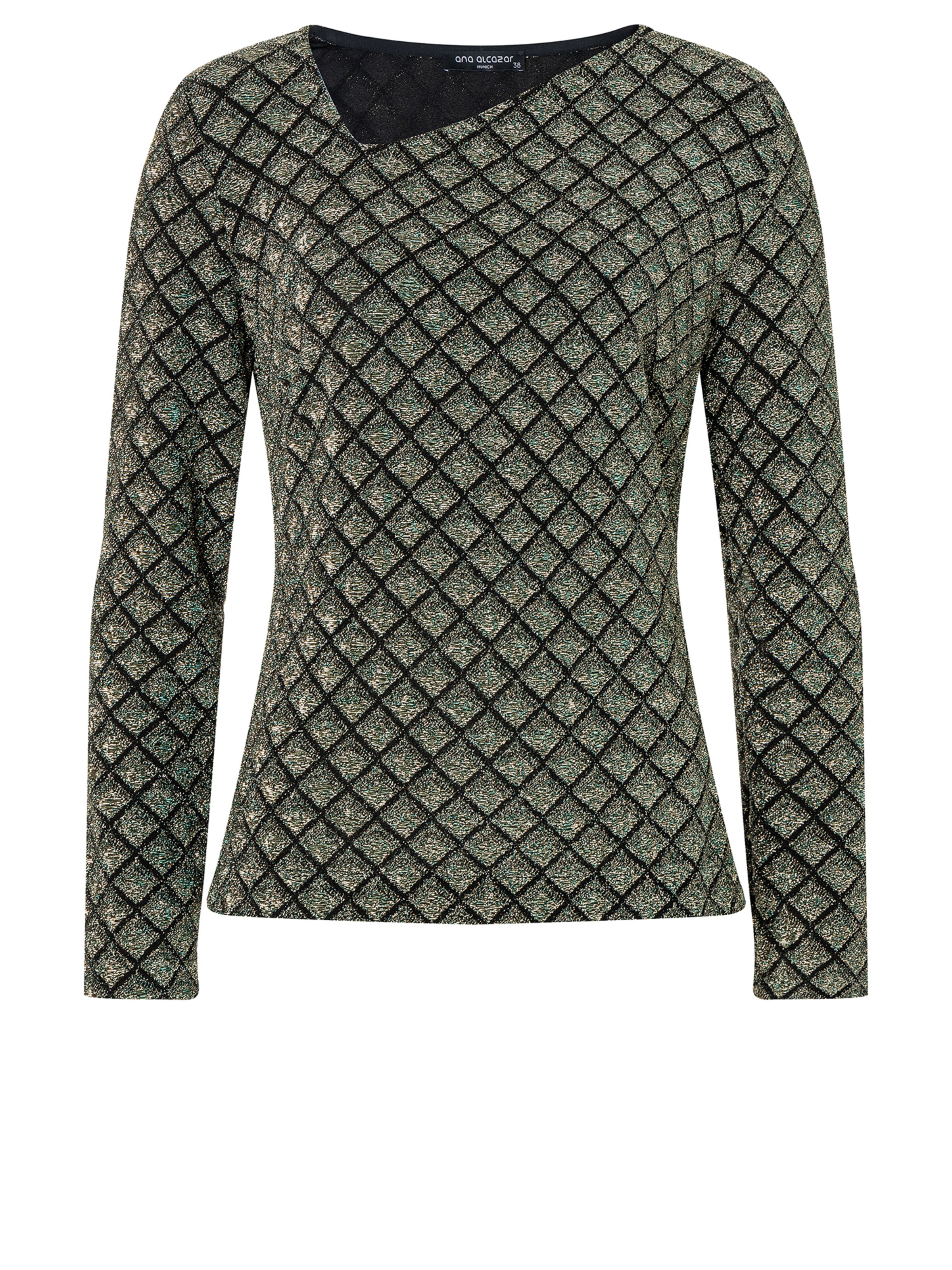 Ana Alcazar Shirt 'Sakony' in Groen: voorkant