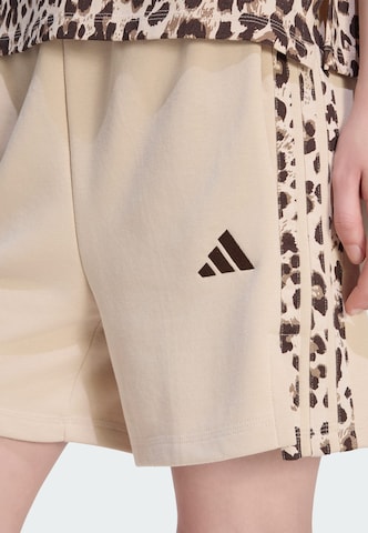 ADIDAS SPORTSWEAR Normální Kalhoty 'Seasonal Essentials' – béžová