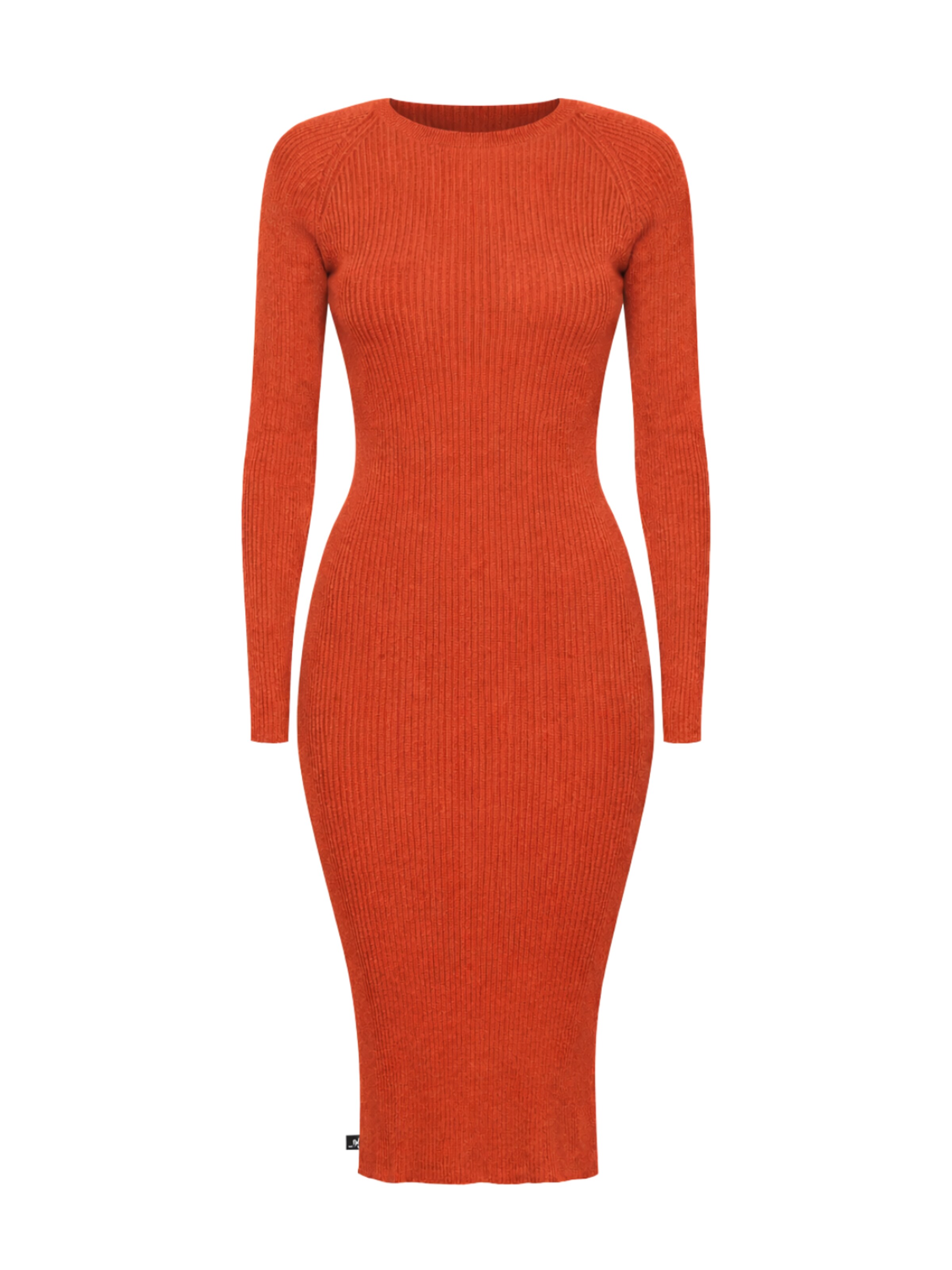 Süel knitwear - Vestido de punto 'Amanda Basic' en rojo: frente