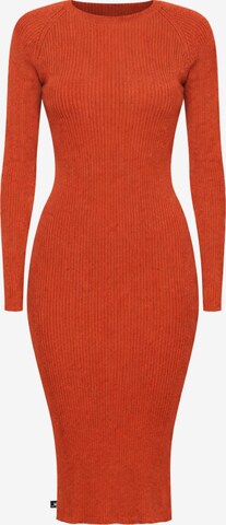 Süel knitwear - Vestido de punto 'Amanda Basic' en rojo: frente