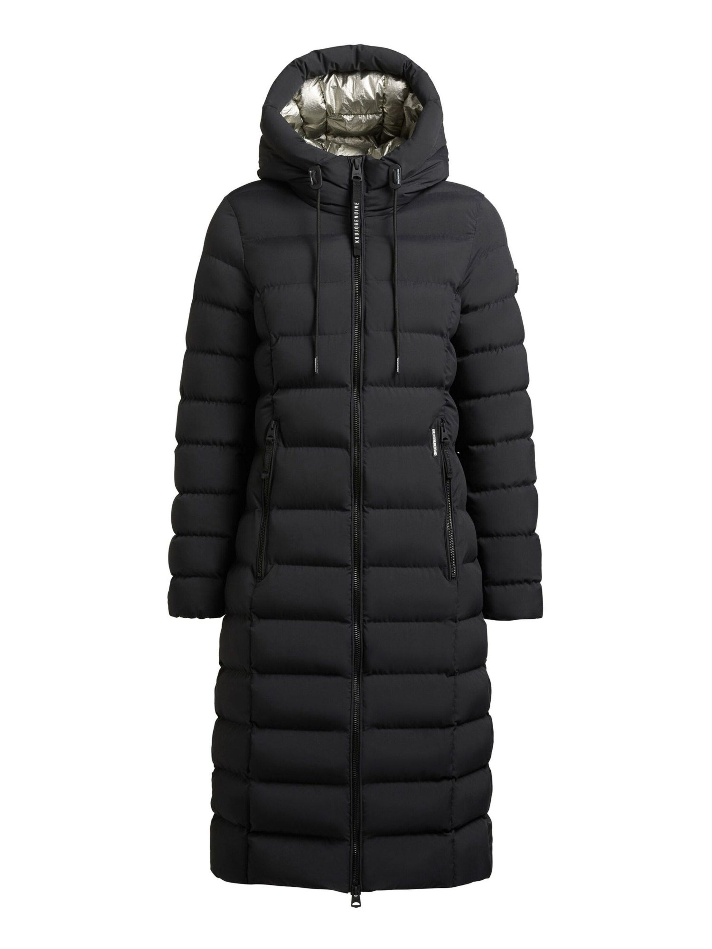 khujo Winter Coat in Black: front