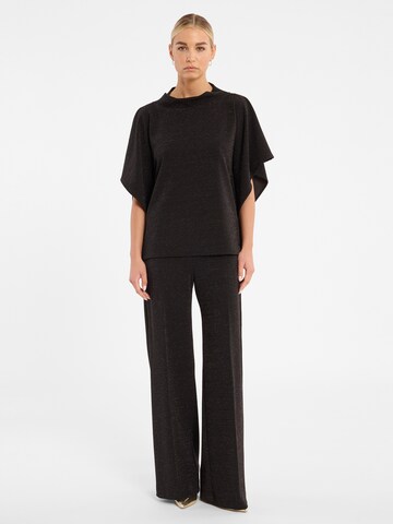 Ana Alcazar Loosefit Bügelfaltenhose 'Cilisa' in Schwarz