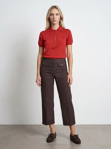 Wide leg Pantaloni di Dilvin in marrone: frontale