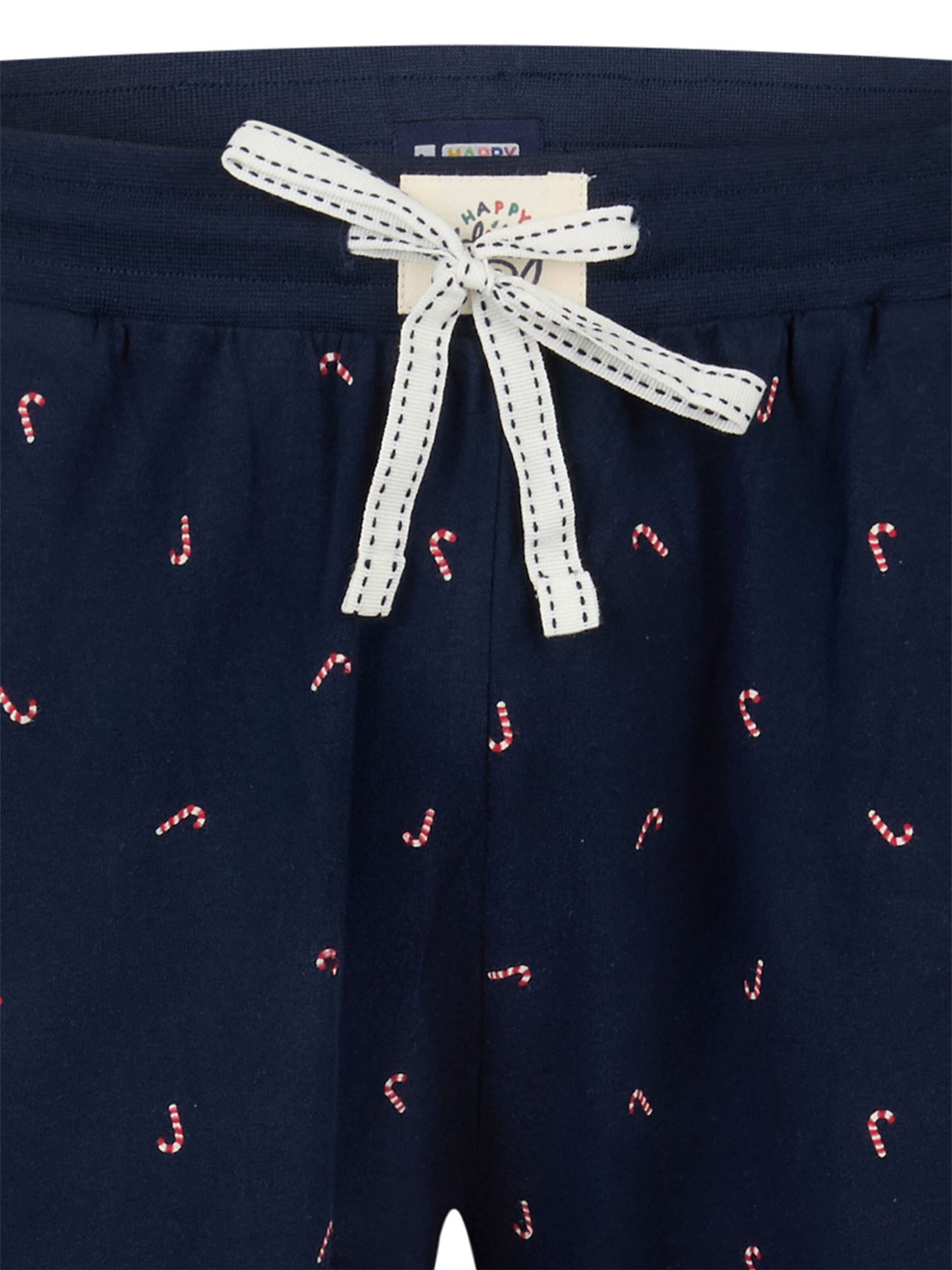 Happy Shorts Pyjamahose 'Christmas' in Blau