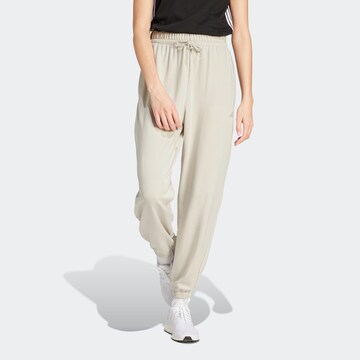 ADIDAS SPORTSWEAR Tapered Sports trousers 'Essentials' in Beige: front