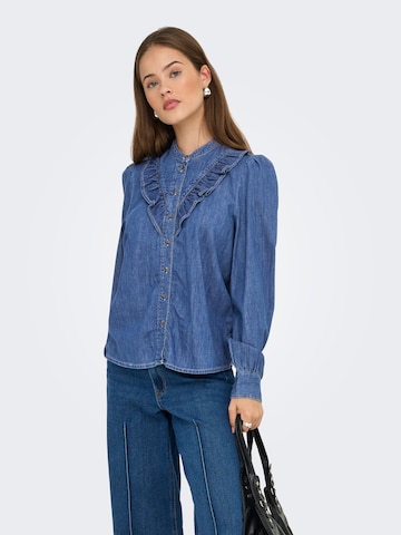 Chemisier 'ONLDasha-Sevigny' ONLY en bleu : devant