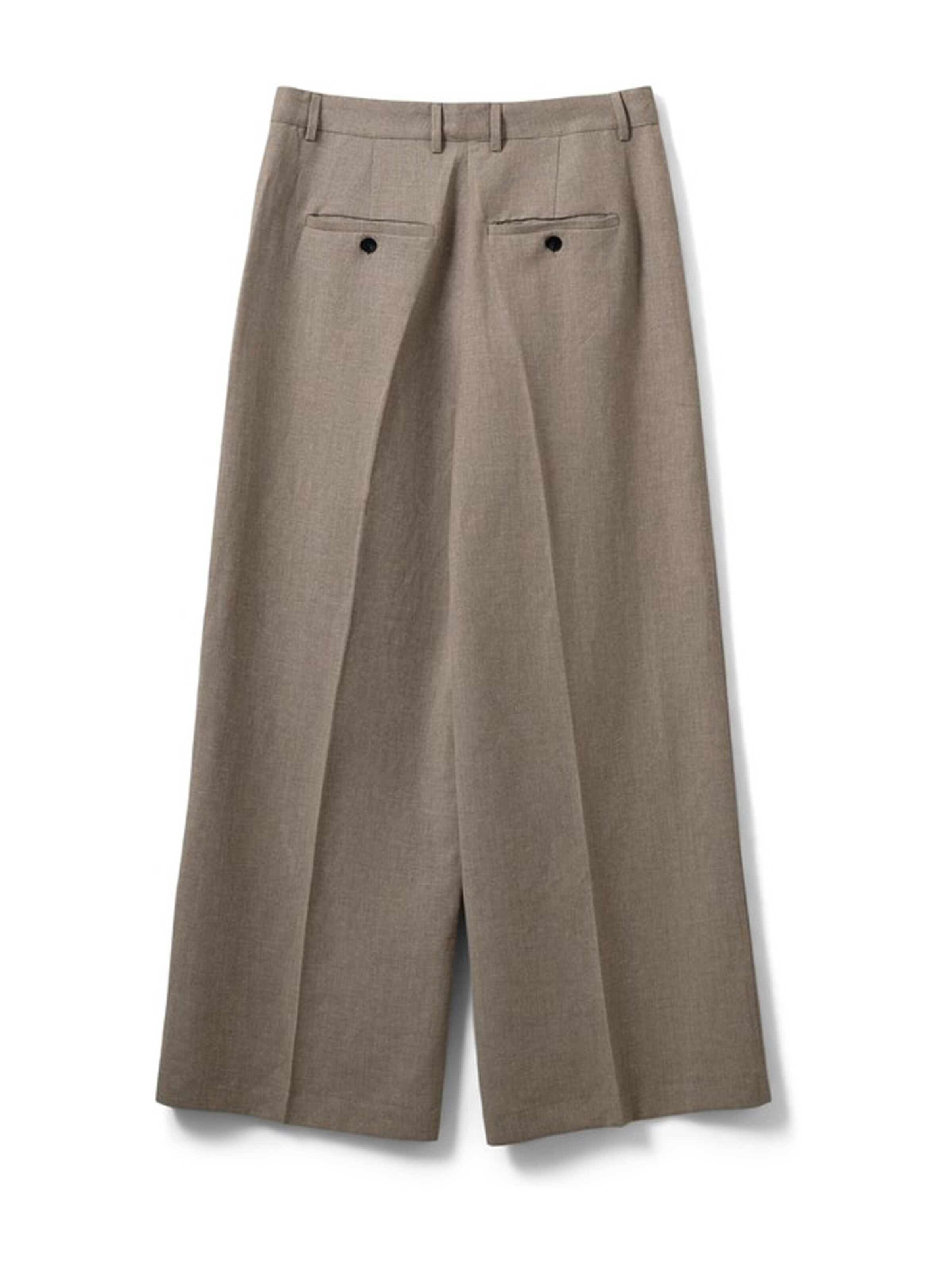 Wide leg Pantaloni cu dungă 'IZRASW' de la Sofie Schnoor pe bej