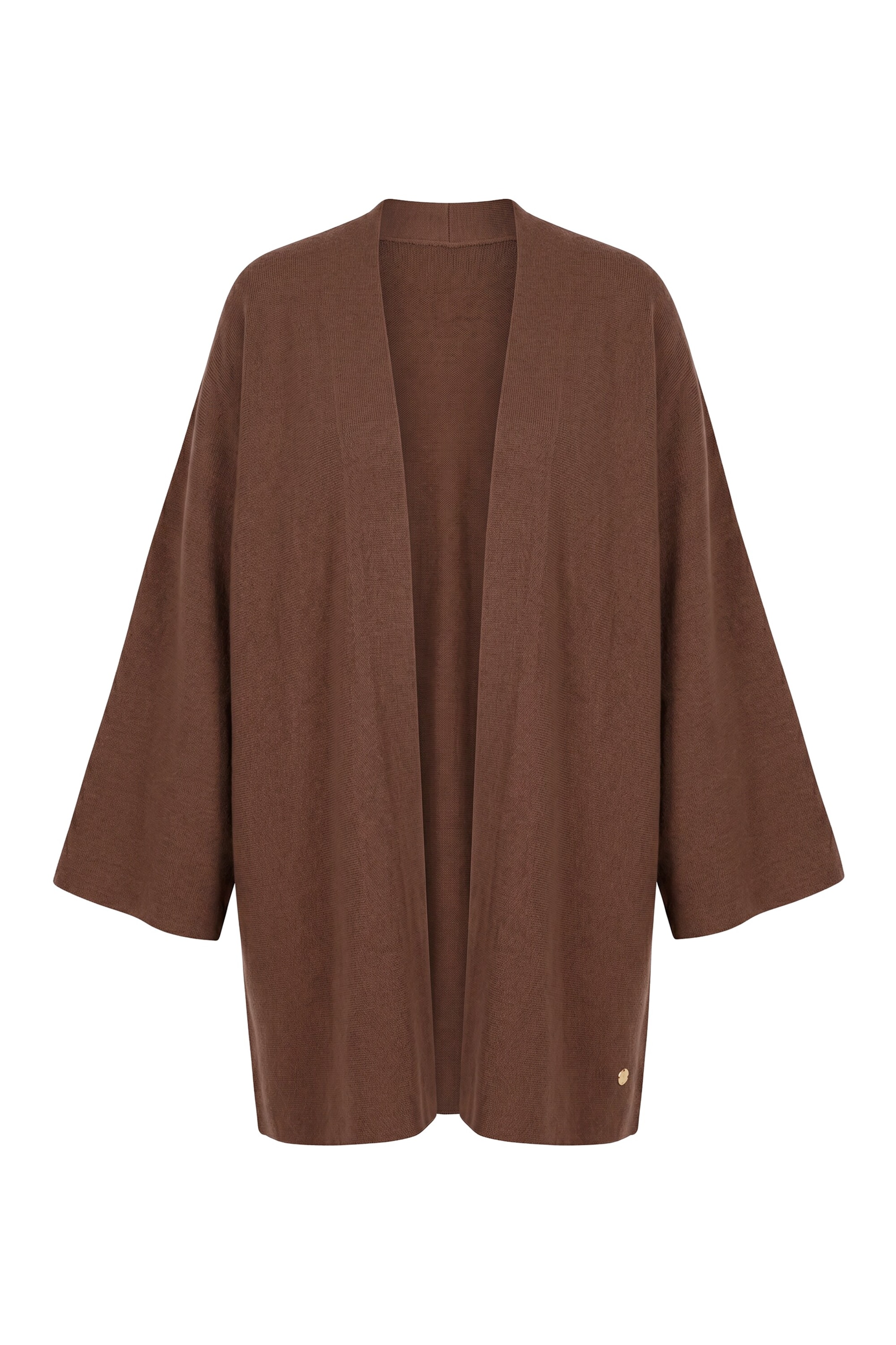 Ulla Popken Knit cardigan in Brown: front