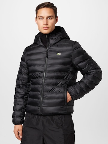 Veste mi-saison LACOSTE en noir : devant