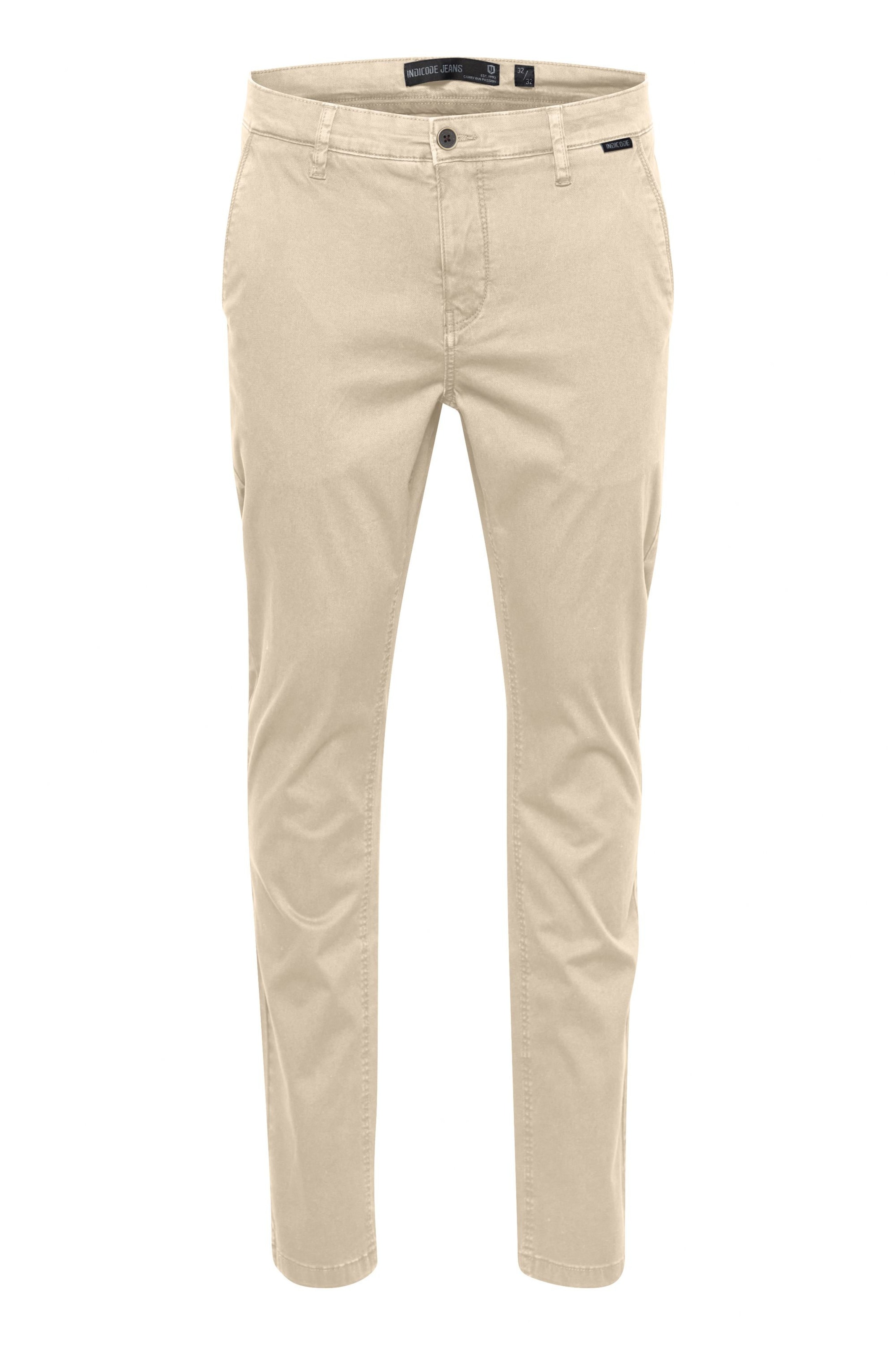 INDICODE JEANS Regular Chino 'Lucas' in Beige: voorkant