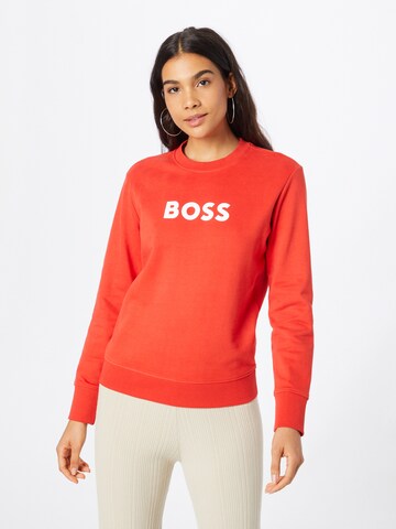 BOSSSweater majica 'Ela' - crvena boja: prednji dio