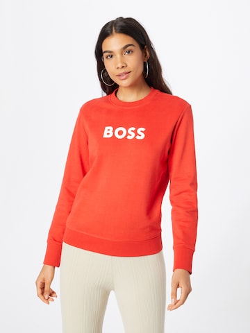 BOSS Orange Sweatshirt 'Ela' in Rood: voorkant