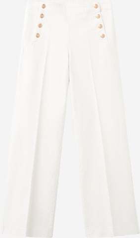 MANGO Wide Leg Farkut värissä valkoinen: etupuoli