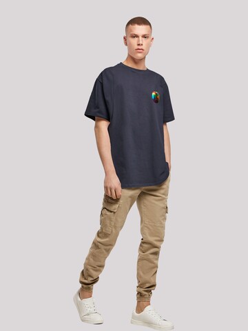 T-Shirt 'Colorfood Collection - Rainbow Apple' F4NT4STIC en bleu