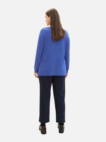 Tom Tailor Women + Regular Broek in Blauw