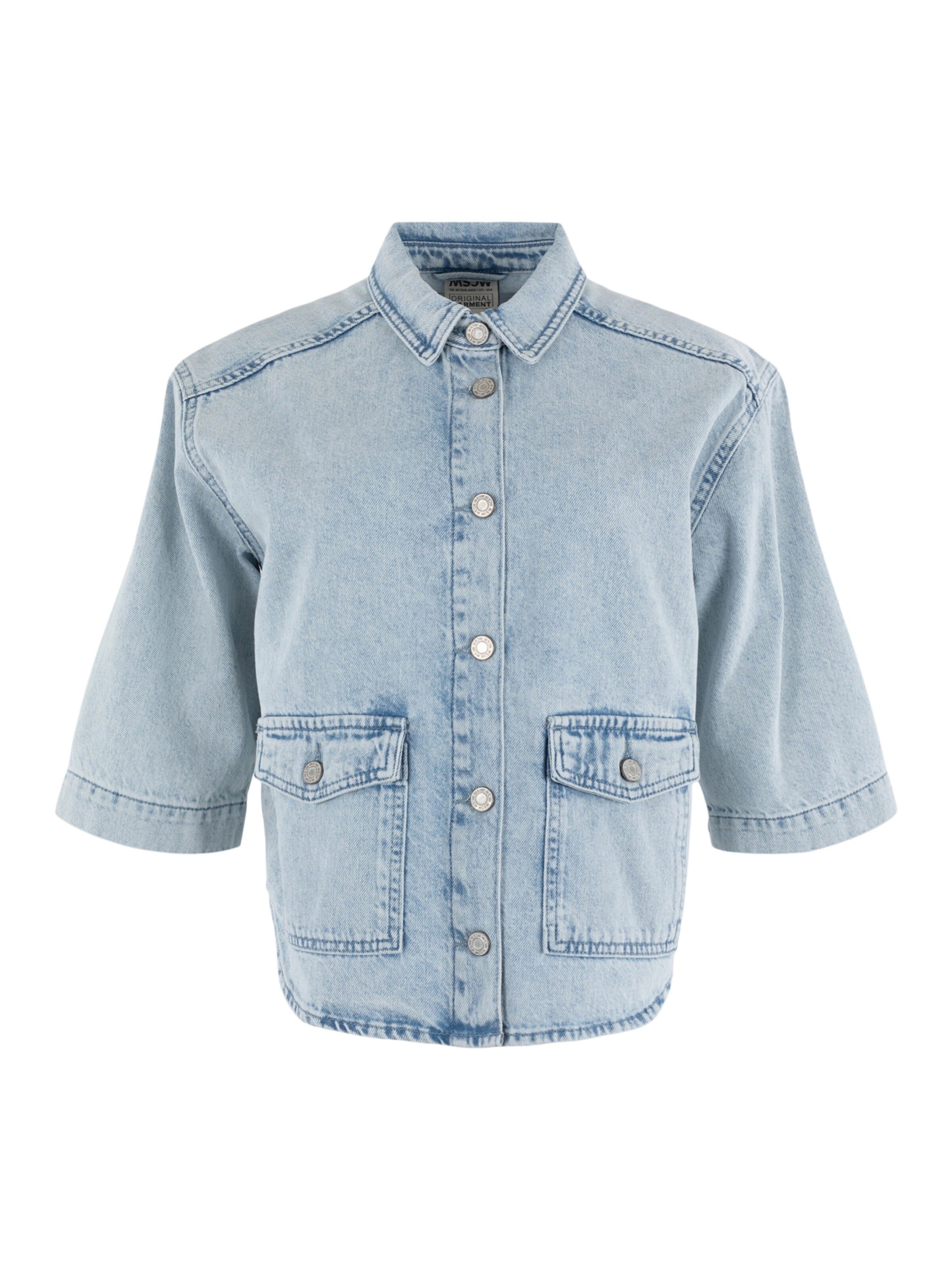 MSCW Bluse 'Bizar'‌‌‌ in Blau: Vorderseite