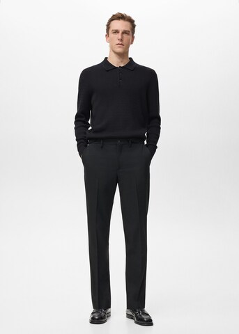 MANGO MAN Slimfit Hose 'Stanford' in Schwarz