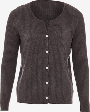 SANIKA Strickjacke in Grau: Vorderseite