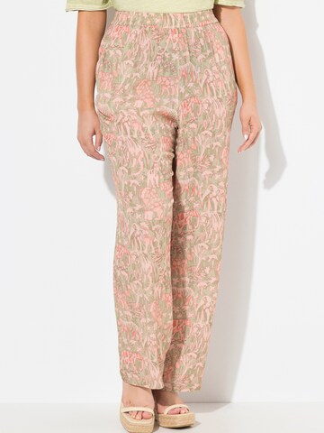 Loosefit Pantaloni di Ulla Popken in verde: frontale