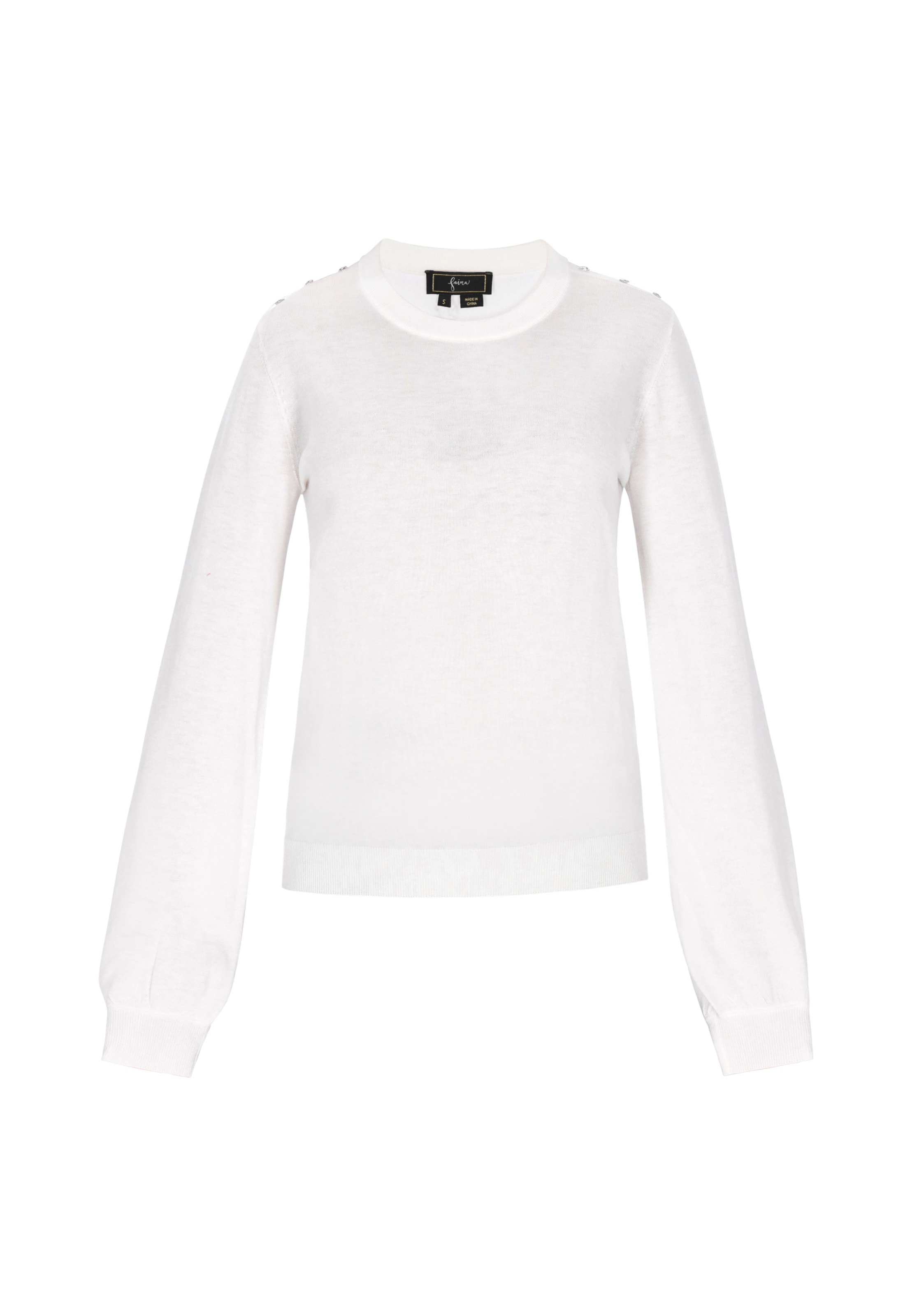 faina Sweater in White: front