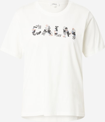 s.Oliver T-Shirt in Beige: Vorderseite