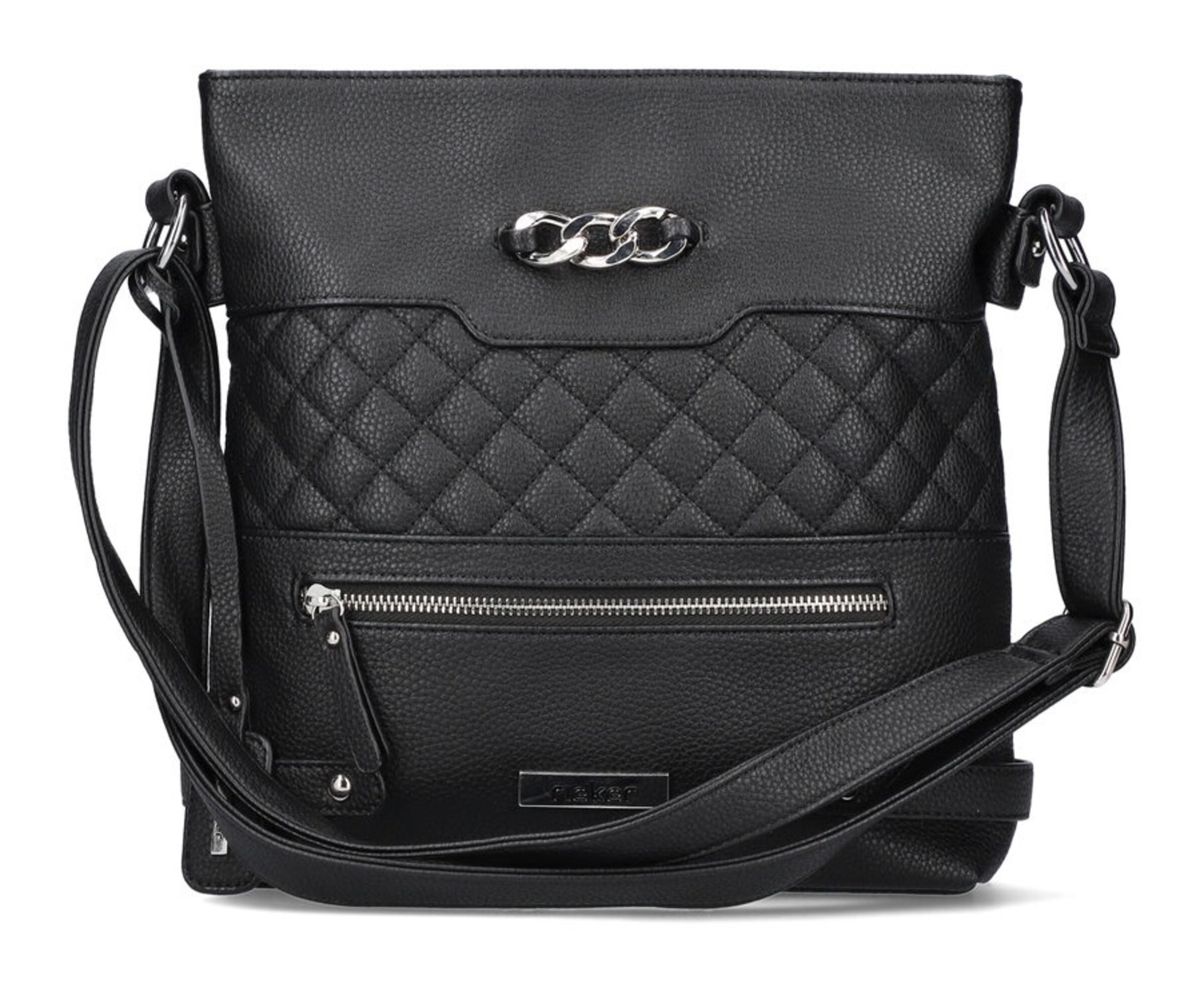 Rieker Crossbody Bag in Black: front