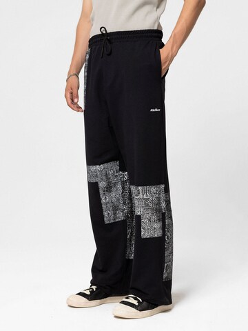 Loosefit Pantaloni 'Wax Plant' di VAMOS CLO in nero