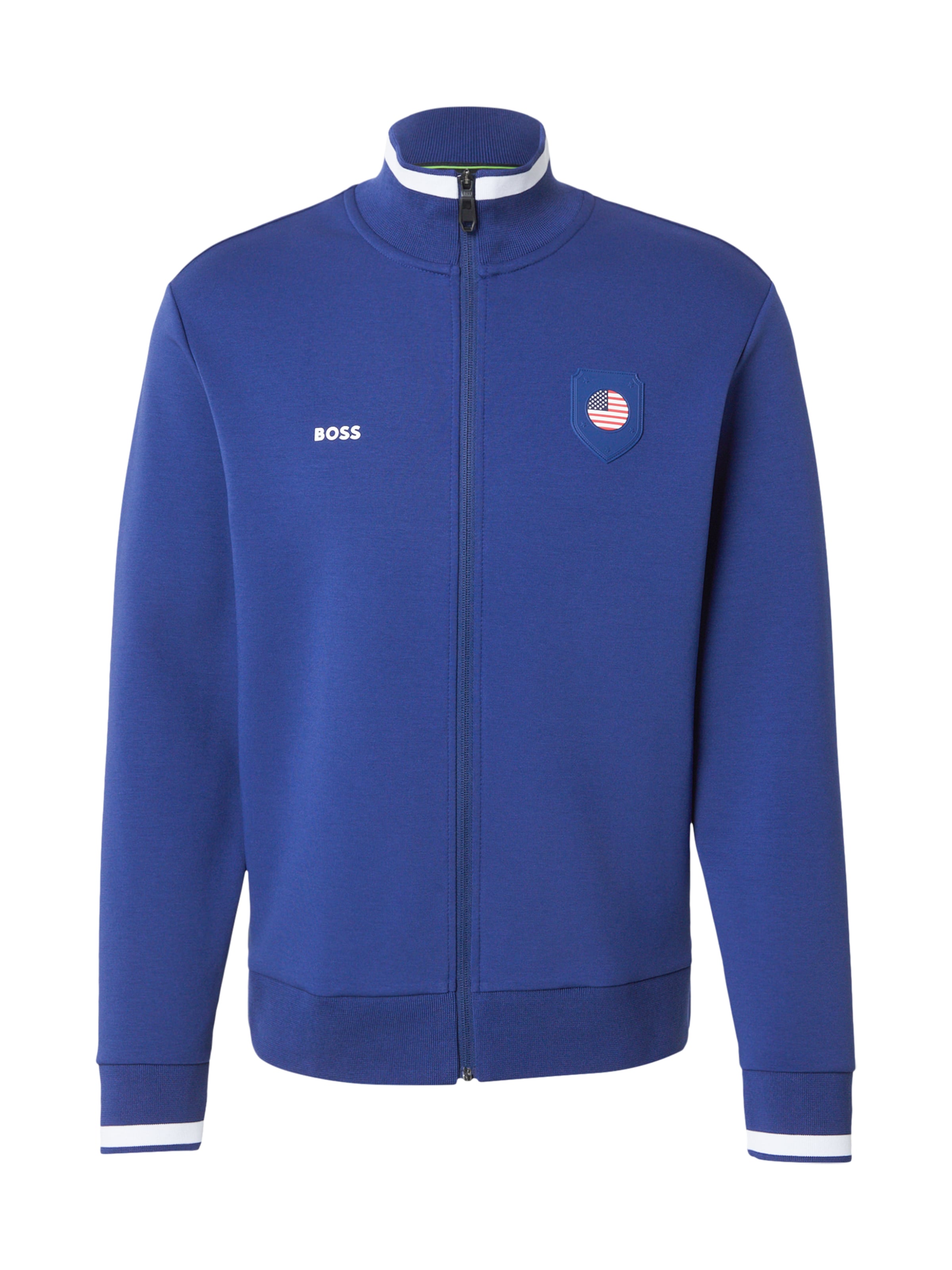 Veste de survêtement 'Lux Skaz' BOSS en bleu : devant