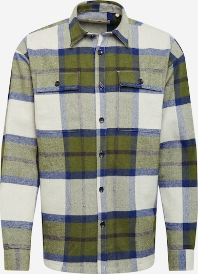 anerkjendt Shirt 'KARSTEN' in Blue denim / Khaki / Blackberry / White, Item view