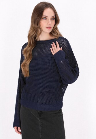 Pull-over DreiMaster Vintage en bleu : devant