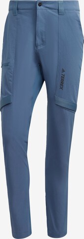 ADIDAS TERREX Regular Outdoor Pants 'Zupahike' in Blue: front