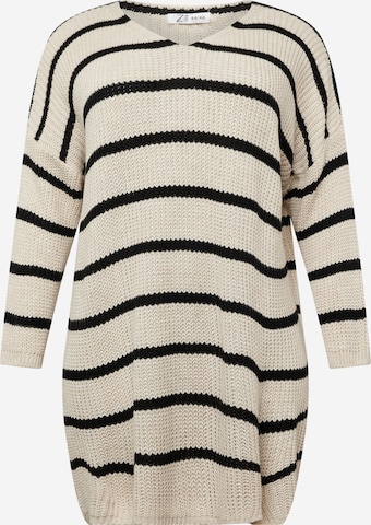 Z-One Knit dress 'Ma44ya' in Beige: front