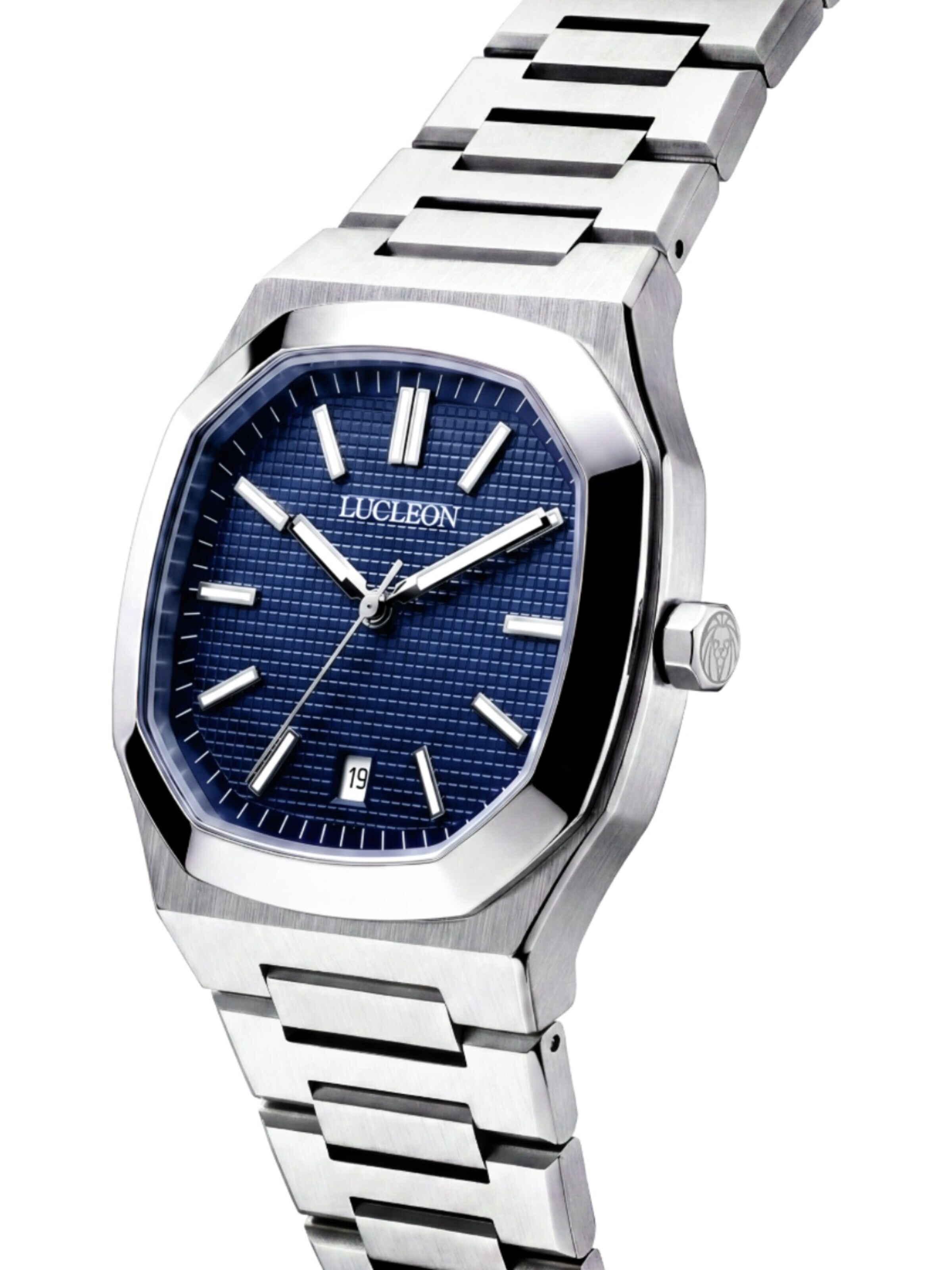 Lucleon Analog watch 'Vector' in Silver