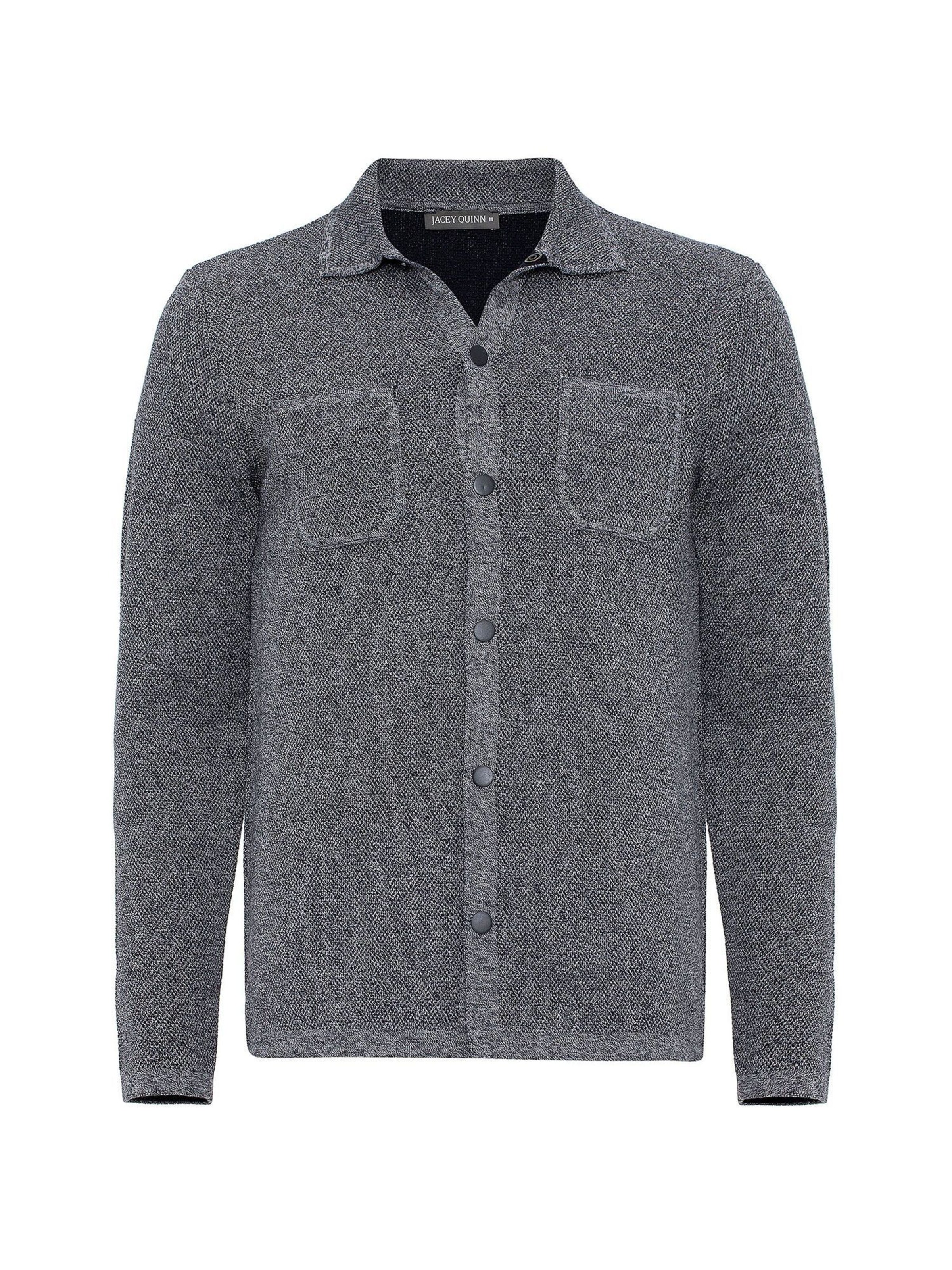 Jacey Quinn Strickjacke in Grau: Vorderseite