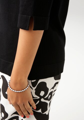 Aniston CASUAL Pullover in Schwarz
