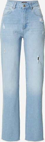 Misspap Wide leg Jeans 'Distressed' i blå: framsida