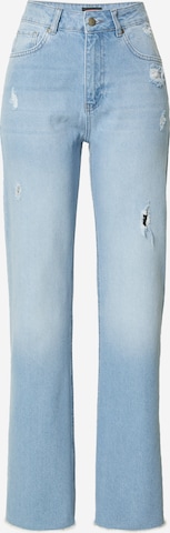 Misspap Wide leg Jeans 'Distressed' in Blauw: voorkant