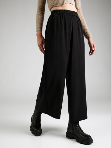 Wide Leg Pantalon 'SANDROSE' LOVJOI en noir : devant