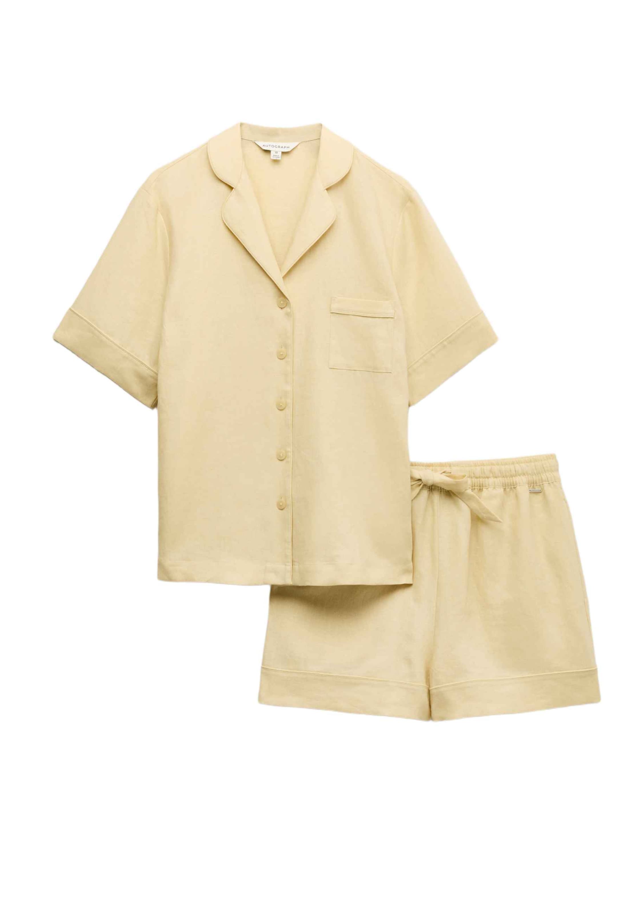 Pigiama di Marks & Spencer in giallo: frontale