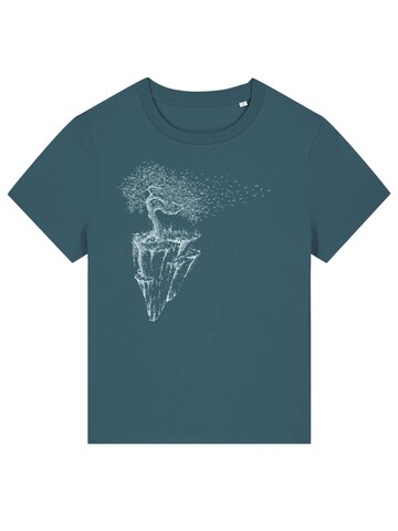 Life-Tree Shirt 'Maple Island' in Blue: front